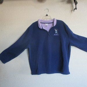 DISNEY STORE Exclusive MINNIE MOUSE PULL OVER 1/4 ZIP Sz XXL